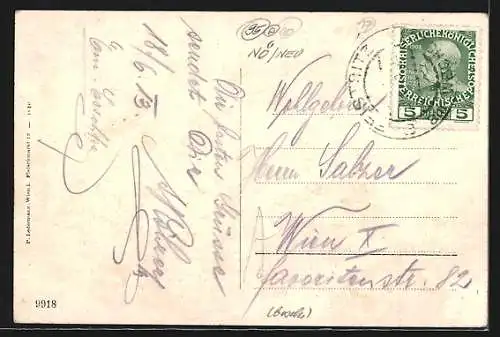 AK Feistritz am Wechsel, Panorama mit Kirche