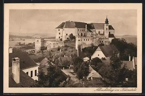 AK Albrechtsberg an der Grossen Krems, Blick zum Schloss