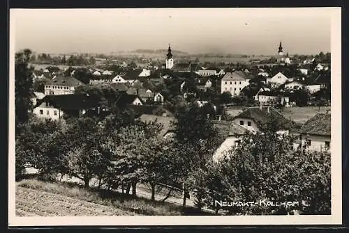 AK Neumarkt im Hausruckkreis, Neumarkt und Kallham, Teilansichten mit Kirche