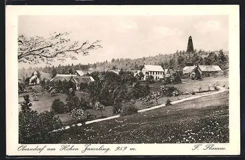 AK Oberndorf am Hohen Jauerling, Ortspartie mit Feldweg