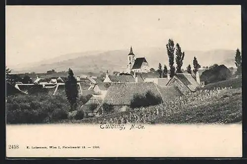 AK Tulbing, Kirche gegen Gebirge