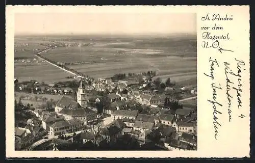 AK St. Andrä vor dem Hagenthale, Teilansicht mit Kirche