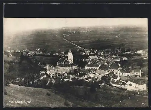 AK St. Andrä vor dem Hagenthale, Teilansicht mit Kirche