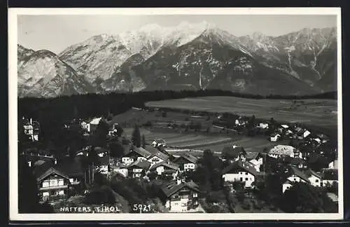 AK Natters /Tirol, Teilansicht mit Bergen