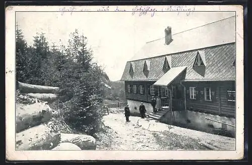 AK Schwarzenberg am Böhmerwald, Touristenhaus Holzschlag