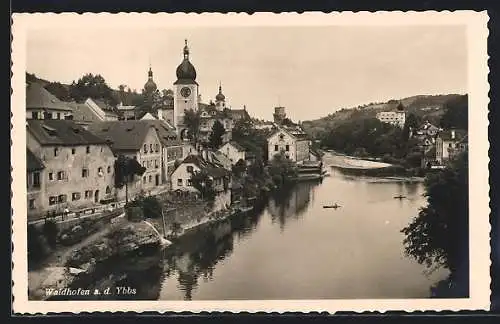 AK Waidhofen an der Ybbs, Ortsansicht am Fluss