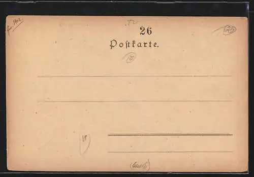 Künstler-AK Landeck, Ruine Landeck