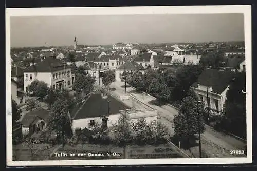 AK Tulln / Donau, Ortspartie aus der Vogelschau