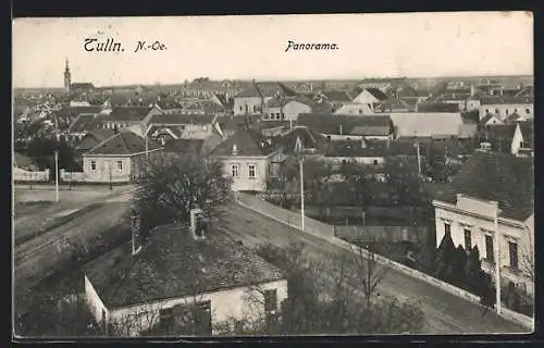 AK Tulln /N.-Oe., Panoramablick über die Stadt