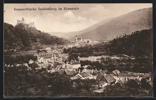 AK Senftenberg i. Kremstale, Ortspanorama