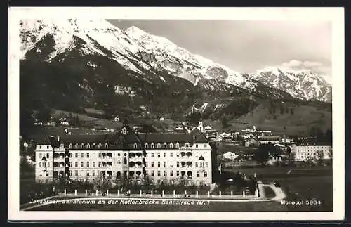 AK Innsbruck, Sanatorium an der Kettenbrücke, Sennstrasse 1