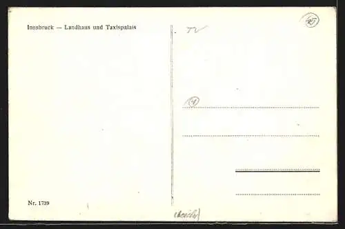 AK Innsbruck, Landhaus und Taxispalais