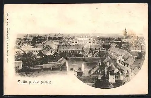 AK Tulln, Ortsansicht aus der Vogelschau