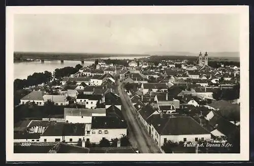 AK Tulln a. d. Donau, Ortsansicht aus der Vogelschau
