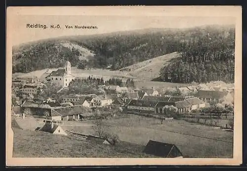 AK Reidling, Ortsansicht von Nordwesten