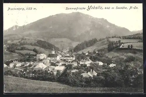 AK Ybbsitz, Ortsansicht mit Prochenberg