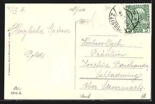 AK Ybbsitz, Ortsansicht mit Prochenberg