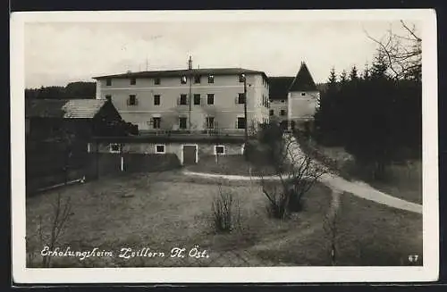 AK Zeillern, Erholungsheim mit Garten