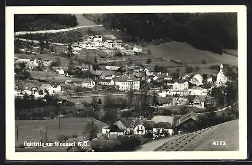 AK Feistritz am Wechsel /N.-Ö., Teilansicht mit Kirche