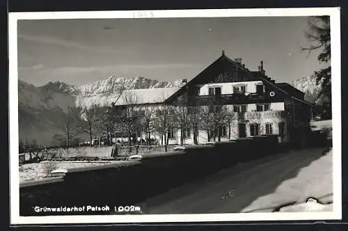 AK Patsch, Ortspartie mit Grünwalderhof