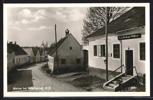 AK Windigsteig, Meires, Strassenpartie mit Gasthaus Lorenz Starnberger