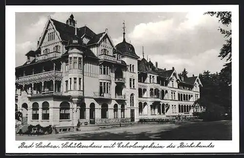 AK Bad Sachsa, Schützenhaus mit Erholungsheim des Reichsbundes