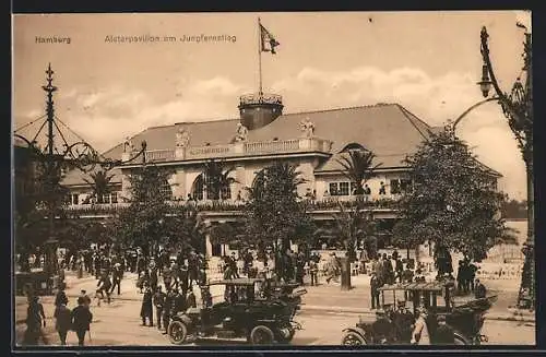 AK Hamburg-Neustadt, Alsterpavillon am Jungfernstieg