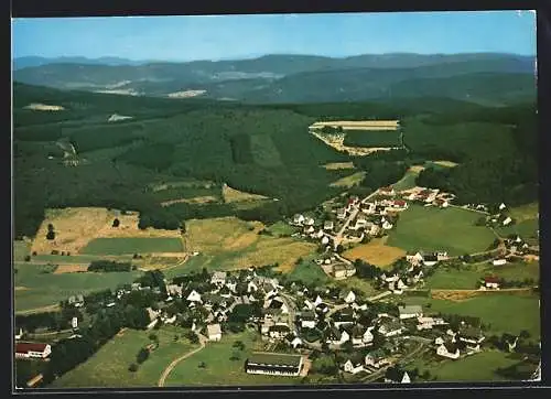 AK Kirchhundem /Sauerland, Gesamtansicht vom Flugzeug aus gesehen