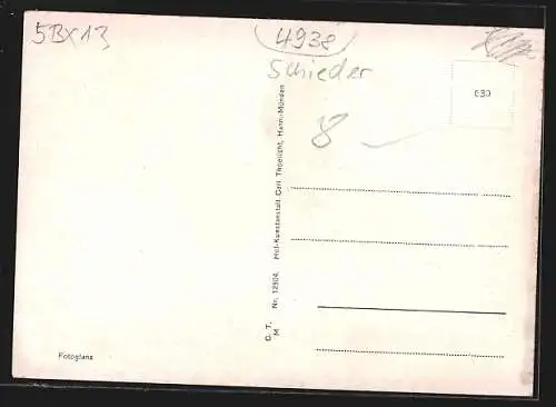 AK Schwalenberg i. Lippe, Ortsansicht aus der Vogelschau