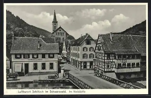 AK Schiltach im Schwarzwald, Partie im Vorstädtle