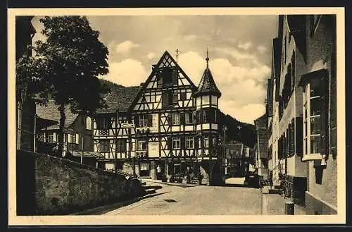 AK Schiltach i. Schwarzwald, Ortspartie