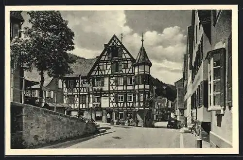 AK Schiltach im Schwarzwald, Ortspartie