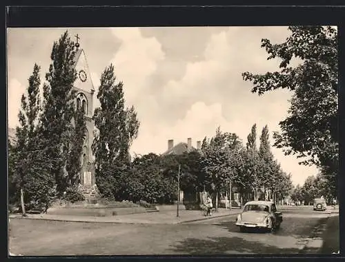 Foto-AK Wolfen, Leipziger Strasse