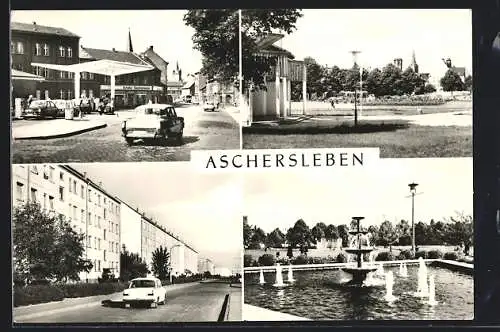 AK Aschersleben, Johannisplatz, Platz der Jugend, Valentina-Tereschkowa-Strasse