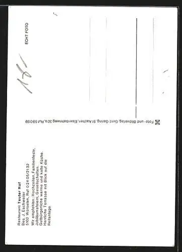 AK Würselen, Restaurant Teuter Hof in drei Bildern