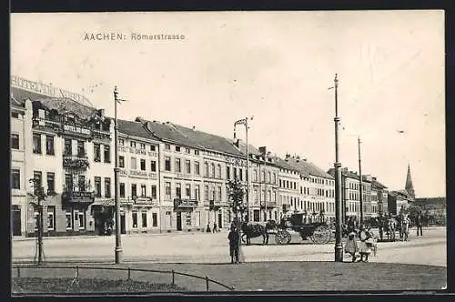 AK Aachen, Hotel du Nord in der Römerstrasse