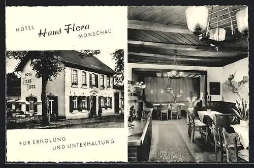 AK Monschau, Hotel Haus Flora
