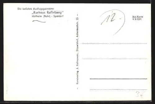 AK Mülheim /Ruhr, Kurhaus Raffelberg