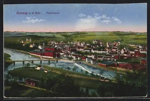 AK Kettwig a. d. Ruhr, Panorama