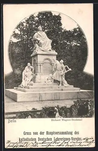 AK Berlin-Tiergarten, Richard Wagner-Denkmal
