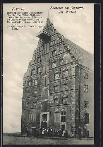 AK Bremen, Kornhaus am Fangturm