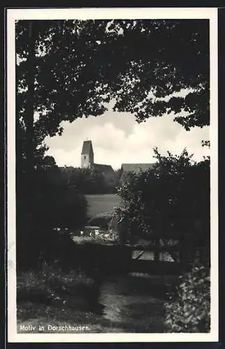 AK Dorschhausen, Ortsansicht mit Kirche