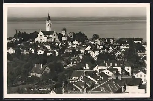 AK Romanshorn, Ortsansicht mit Kirche