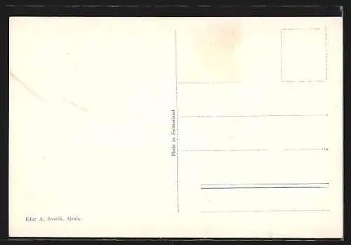 AK Airolo, Ortsansicht mit Blick ins Tal