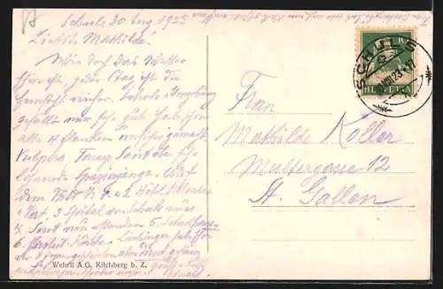 AK Schuls, Ortsansicht mit Kirche