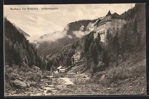 AK Sent /Engadin, Kurhaus Val-Sinestra