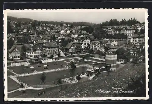 AK Heiden, Totalansicht mit Schwimm & Sonnenbad