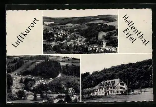 AK Hellenthal /Eifel, Ortsansicht aus der Vogelschau