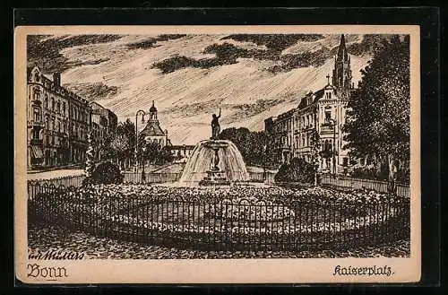 AK Bonn, Kaiserplatz