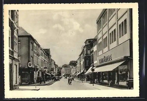 AK Eschweiler, Neustrasse mit Geschäften